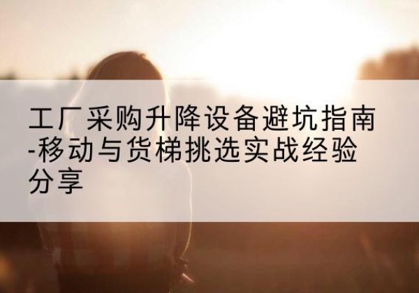 沅陵移动式升降机怎么选-工厂采购升降设备避坑指南-移动与货梯挑选实战经验分享